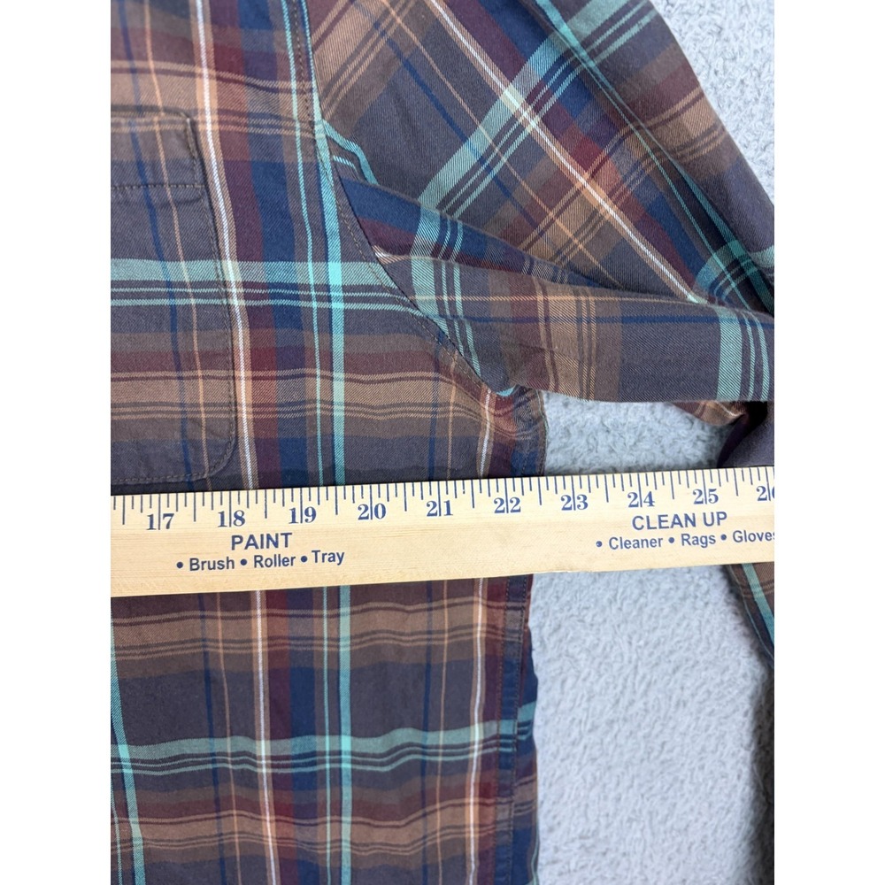 The North Face Shirt Mens Large Brown Plaid Long Sleeve Button Casual Outdoor - Picture 4 of 8